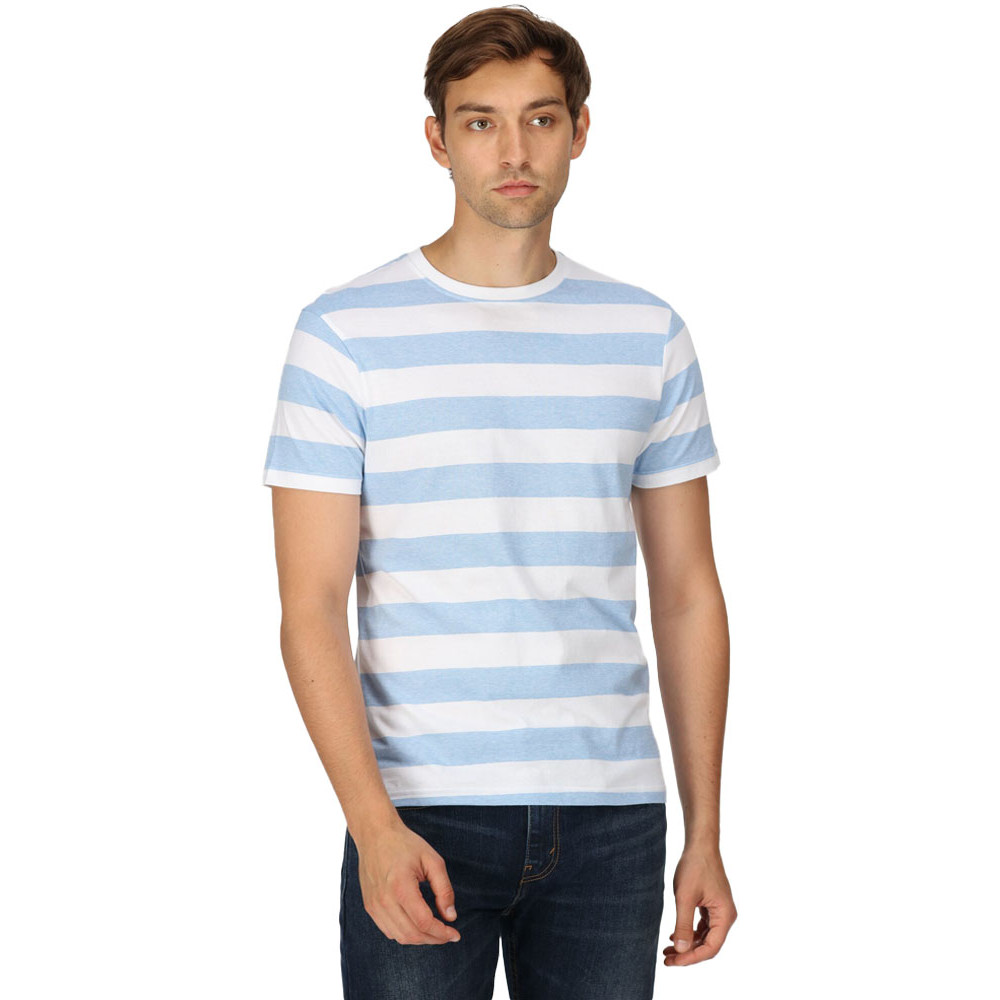 Regatta Mens Ryeden Coolweave Striped T Shirt XL - Chest 43-44’ (109-112cm)