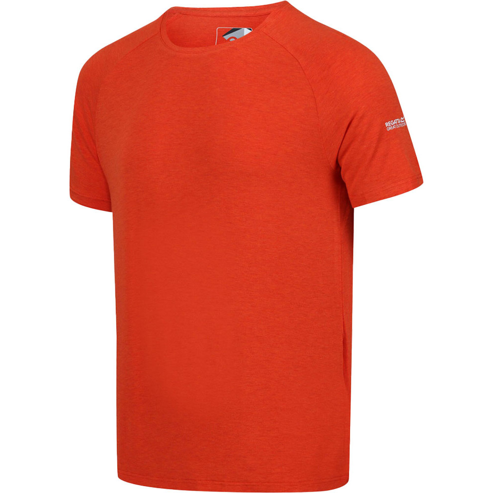 Regatta Mens Ambulo Breathable Active Short Sleeve T Shirt L - Chest 41-42’ (104-106.5cm)