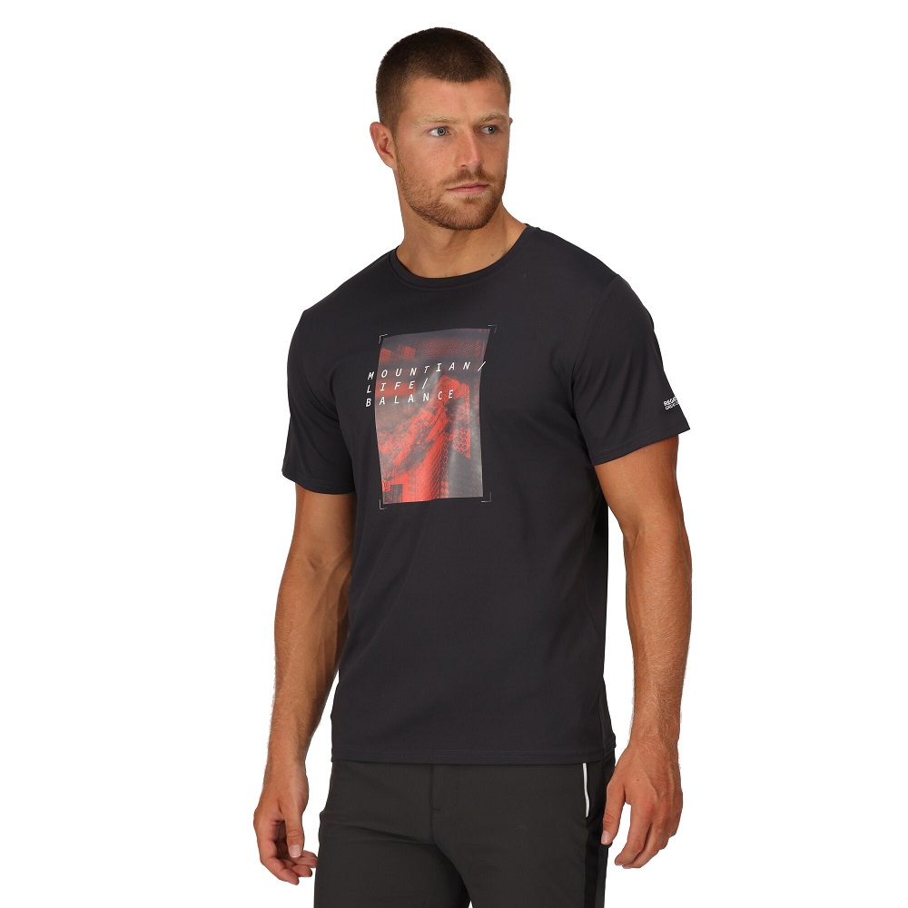 Regatta Mens Fingal VII Breathable Quick Drying T Shirt XL - Chest 43-44’ (109-112cm)