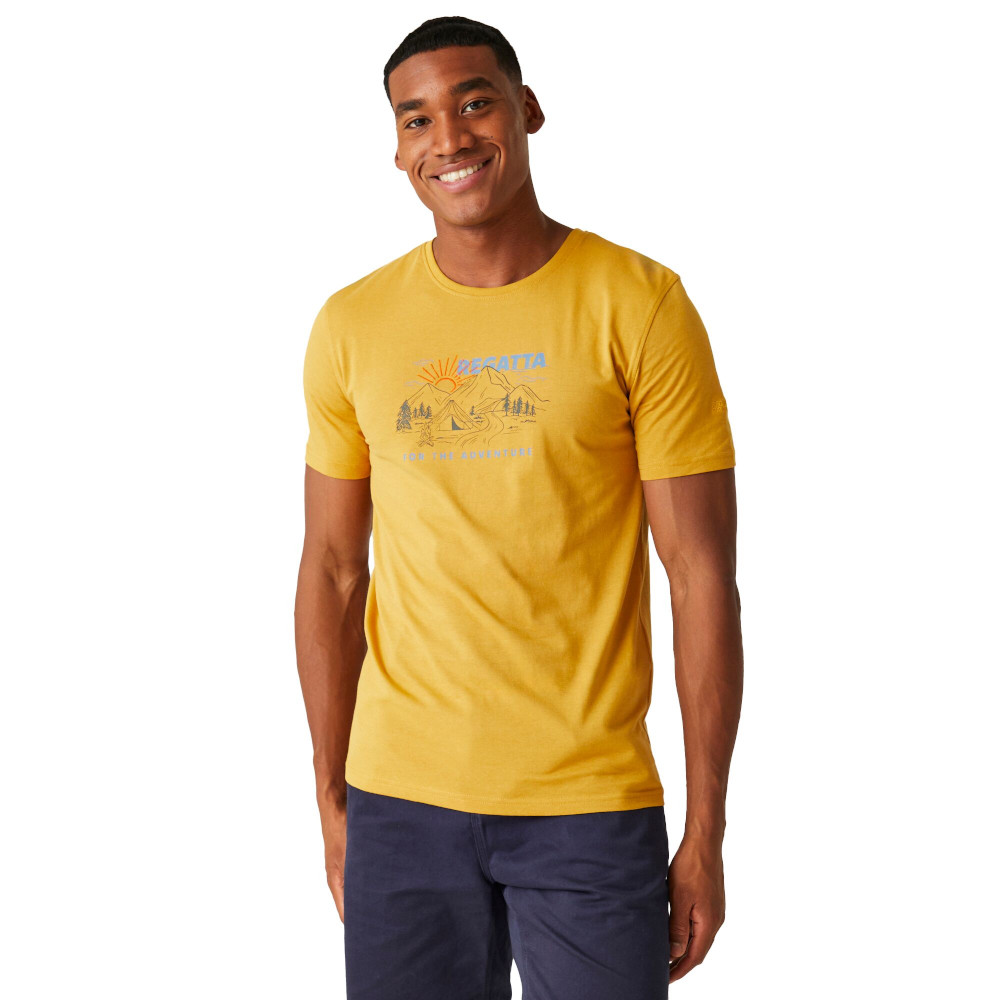 Regatta Mens Cline VIII Short Sleeve Graphic T Shirt 4XL - Chest 52-54’ (132-137cm)