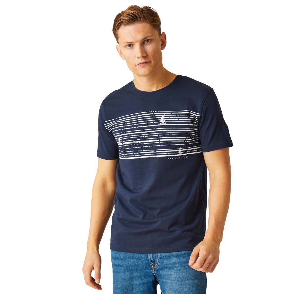 Regatta Mens Cline VIII Short Sleeve Graphic T Shirt 5XL - Chest 55-57’ (140-145cm)