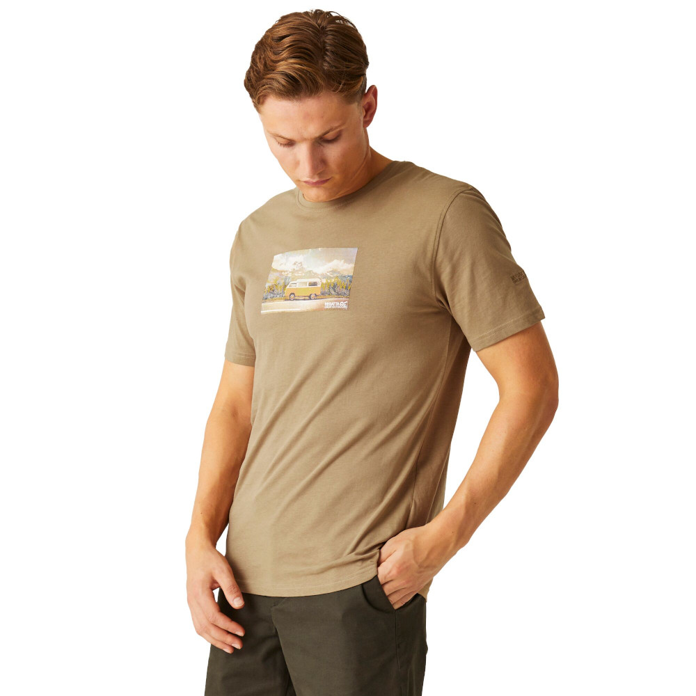 Regatta Mens Cline VIII Short Sleeve Graphic T Shirt XL - Chest 43-44’ (109-112cm)
