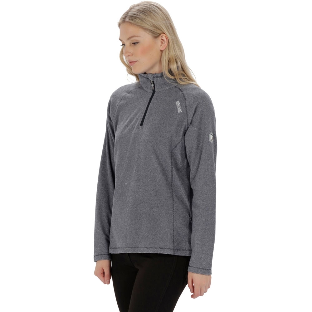 Regatta Womens/Ladies Montes Half Zip Lightweight Microfleece Top | Outdoor Look