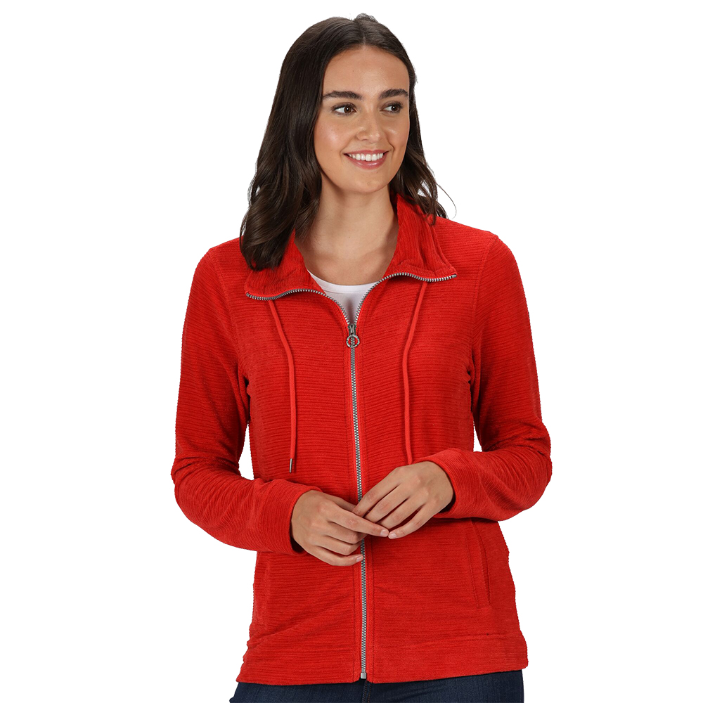 Regatta Womens Edlyn Full Zip Linear Fleece Jacket 8 - Bust 32 (81cm)