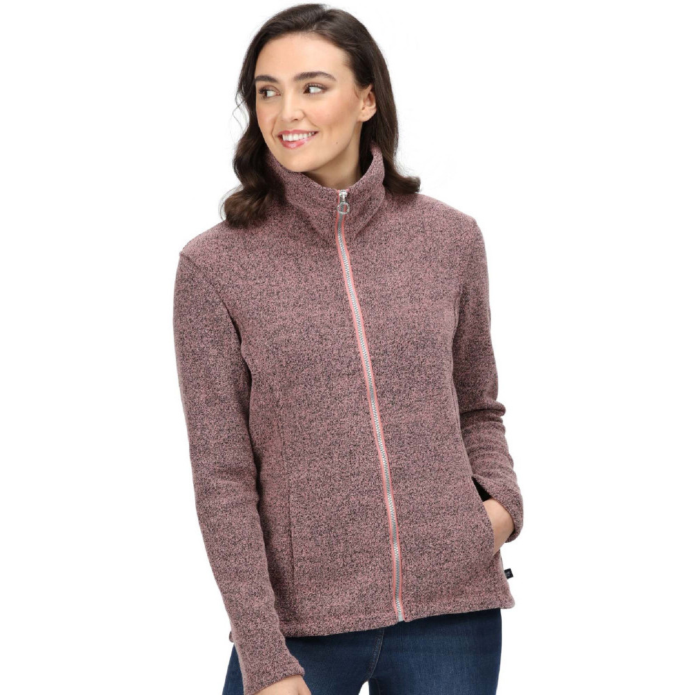 Regatta Womens Heloise Mock Neck Full Zip Fleece Jacket 8 - Bust 32 (81cm)