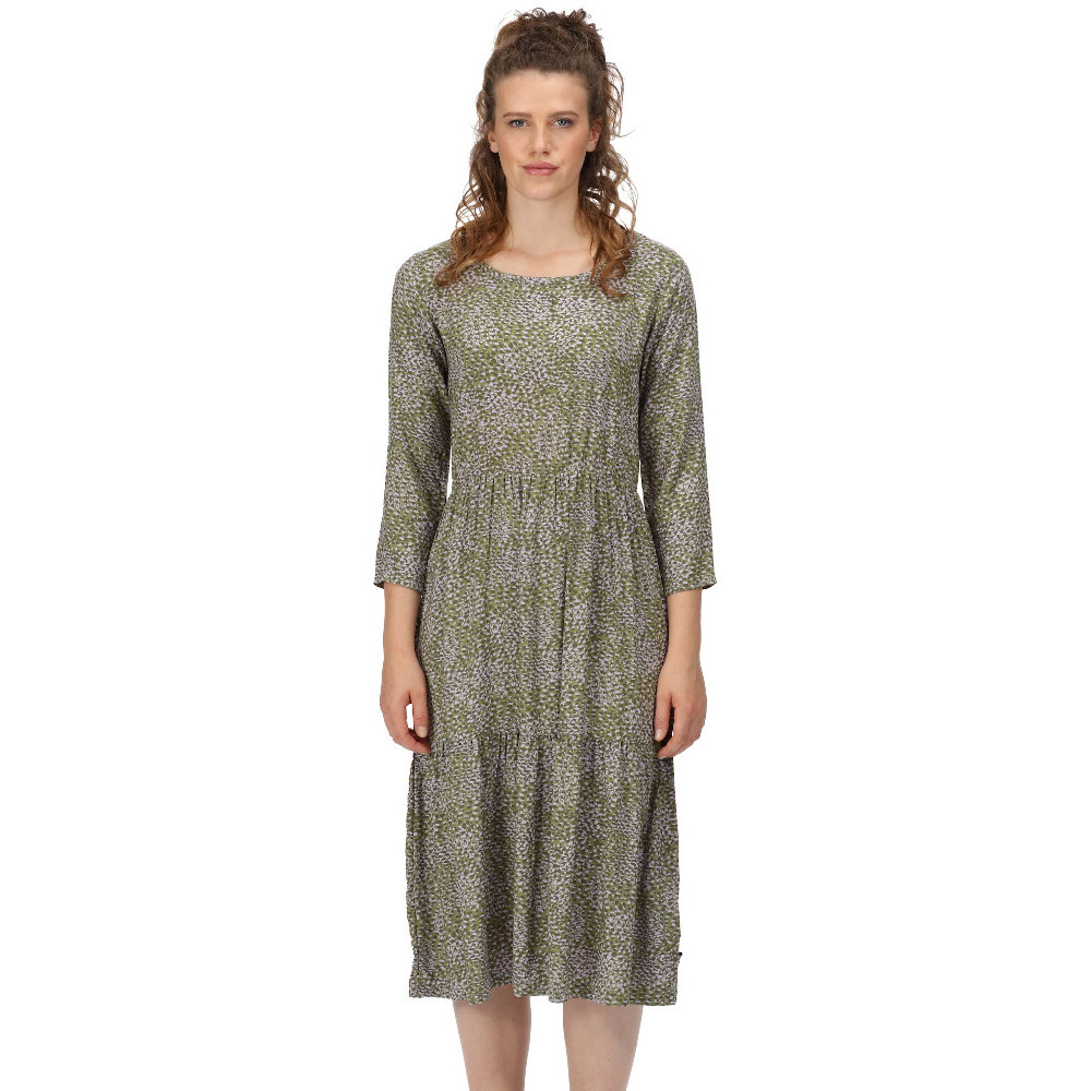 Product image of Regatta Womens Briella Printed Elasticated Sun Dress UK 12- Waist 29', (74cm)