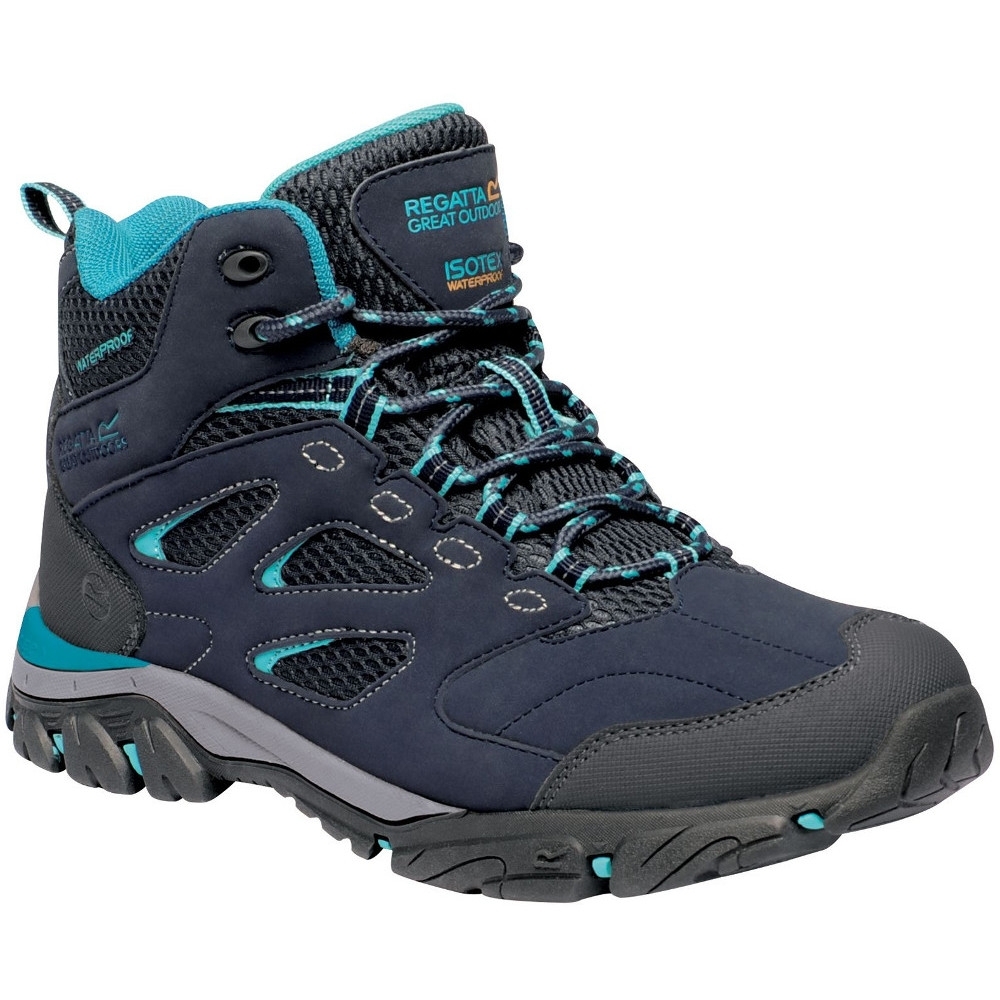 Regatta Womens/Ladies Holcombe IEP Mid Waterproof Fabric Walking Boots UK Size 4 (EU 37)