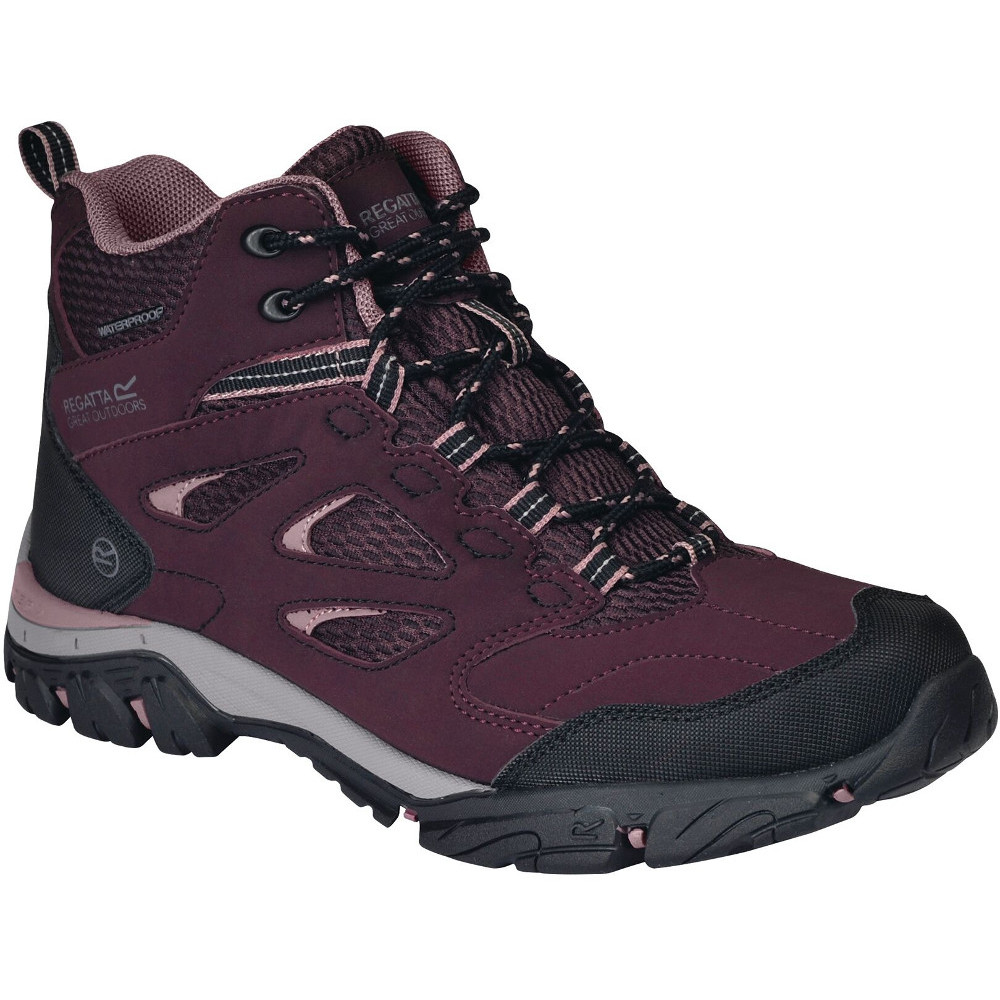 Regatta Womens/Ladies Holcombe IEP Mid Waterproof Fabric Walking Boots UK Size 6.5 (EU 40)