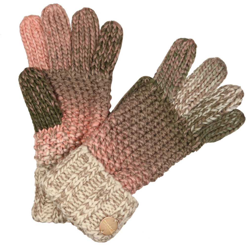 Product image of Regatta Womens Frosty Glove V Warm Knit Winter Gloves Large / Extra Large