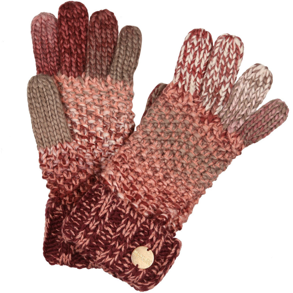 Product image of Regatta Womens Frosty Glove V Warm Knit Winter Gloves Large / Extra Large