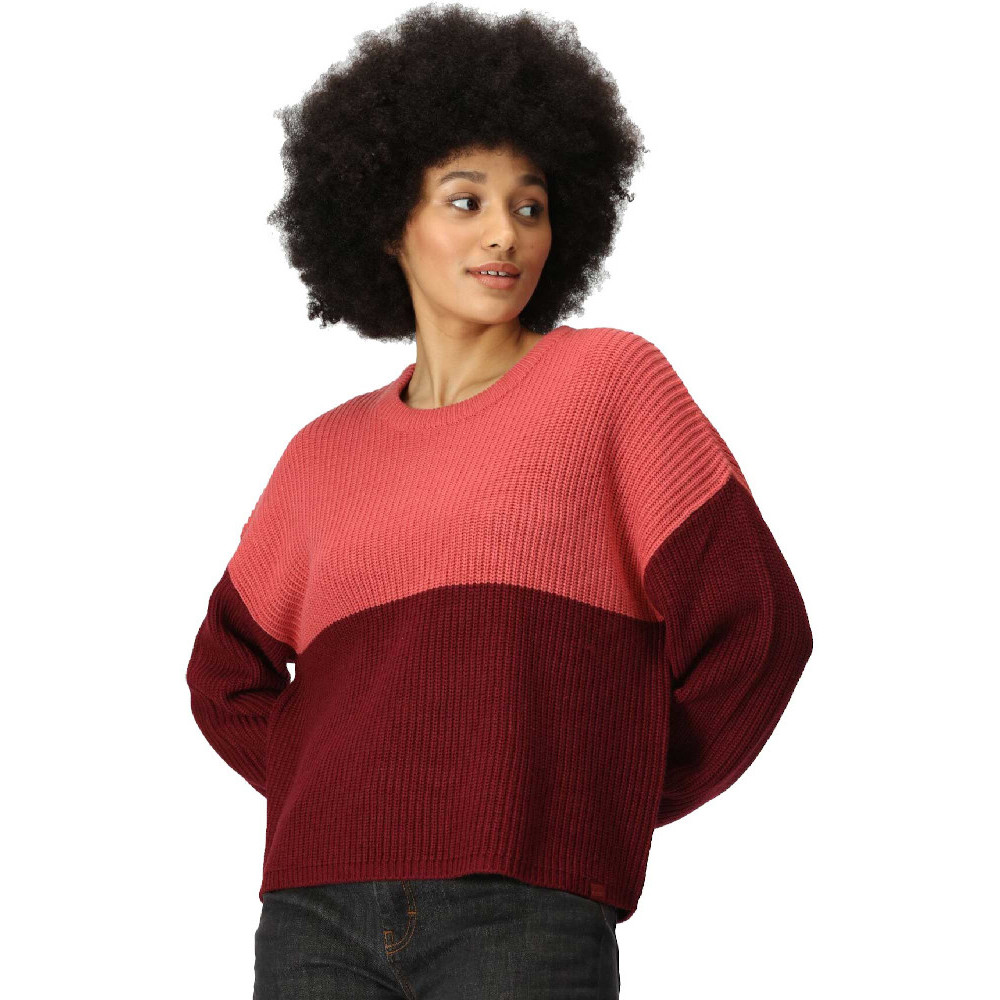 Regatta Womens Kamaria Knitted Relaxed Sweater Jumper 8 - Bust 32’ (81cm)
