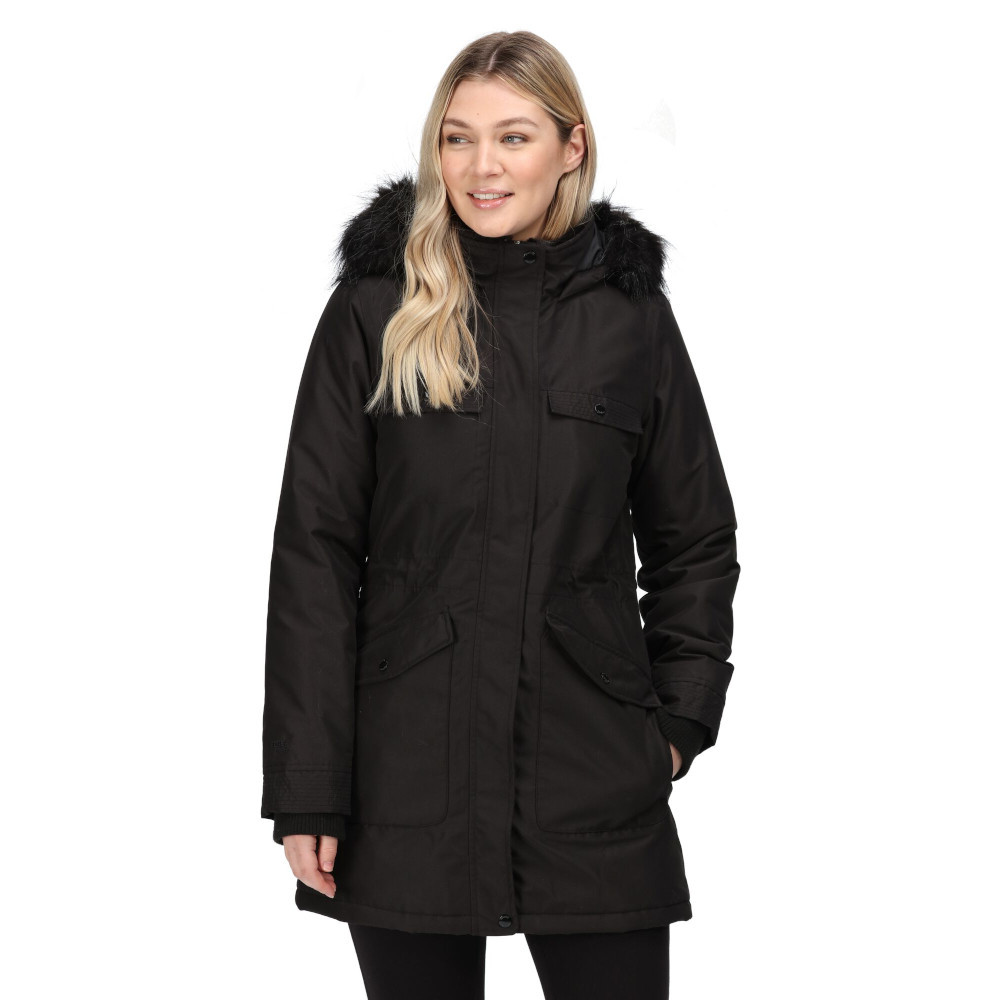 Regatta Womens Samiyah Waterproof Hooded Parka Jacket Coat 10 - Bust 34’ (86cm)