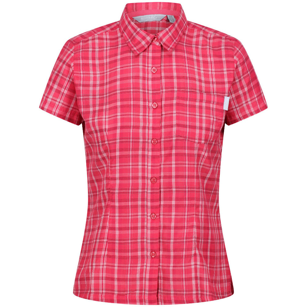 Product image of Regatta Womens Mindano VI Quick Drying Short Sleeve Shirt 16 - Bust 40' (102cm)