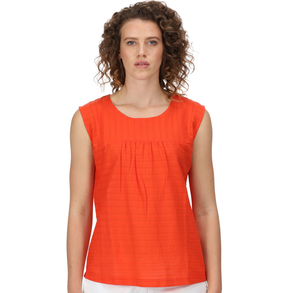 Regatta Womens Bridgidine Stripe Dobby Short Sleeve T Shirt 10 - Bust 34’ (86cm)