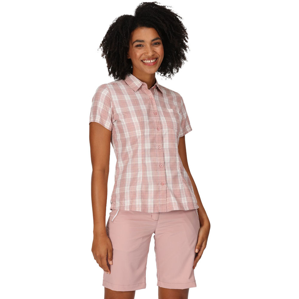 Regatta Womens Mindano VII Breathable Short Sleeve Shirt 20 - Bust 45’ (114cm)