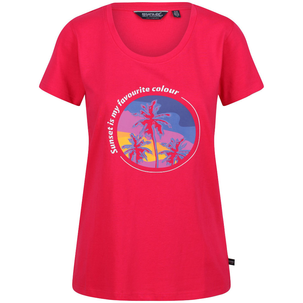 Regatta Womens Filandra VI Coolweave Cotton Jersey T Shirt 18 - Bust 43’ (109cm)