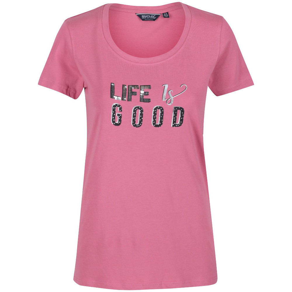Regatta Womens Filandra VI Coolweave Cotton Jersey T Shirt 20 - Bust 45’ (114cm)