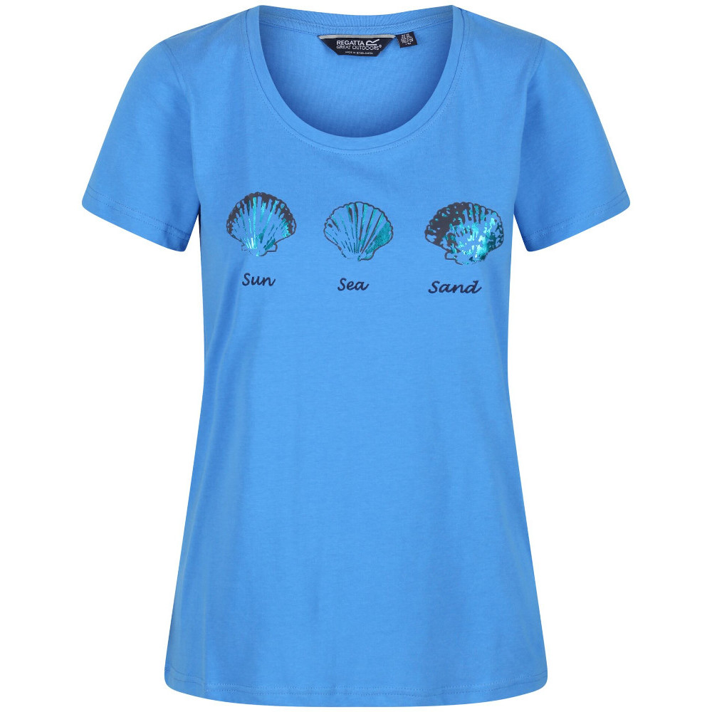 Regatta Womens Filandra VI Coolweave Cotton Jersey T Shirt 10 - Bust 34’ (86cm)