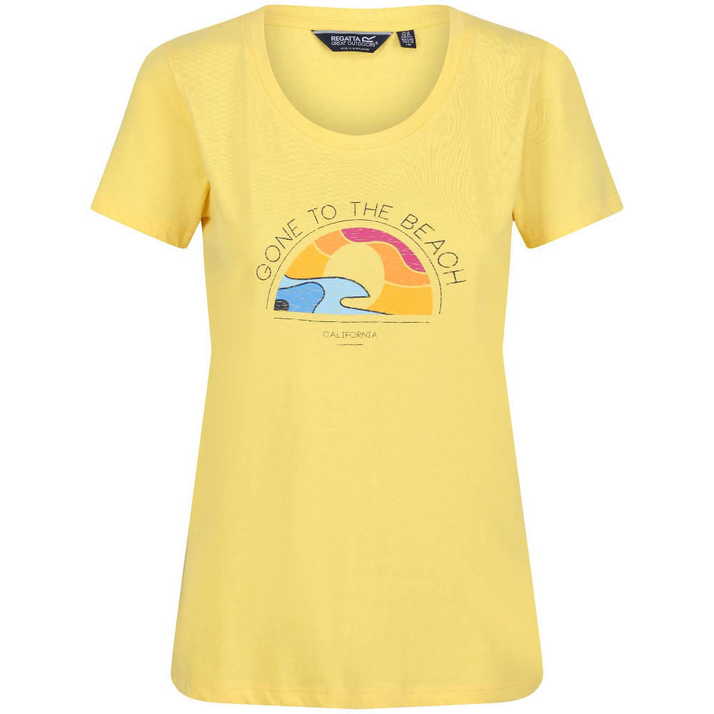 Regatta Womens Filandra VI Coolweave Cotton Jersey T Shirt 14 - Bust 38’ (97cm)
