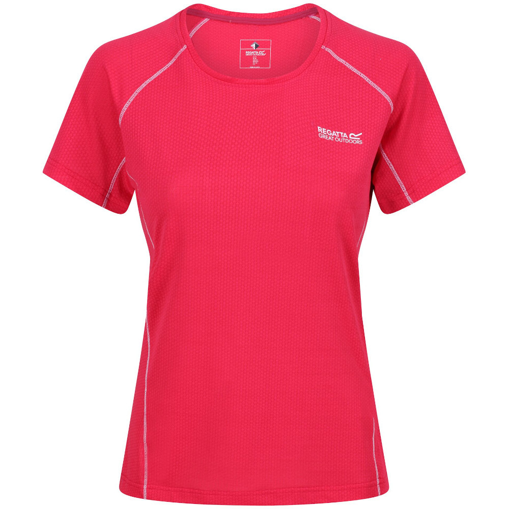 Regatta Womens Devote II Quick Drying Short Sleeve T Shirt 16 - Bust 40’ (102cm)