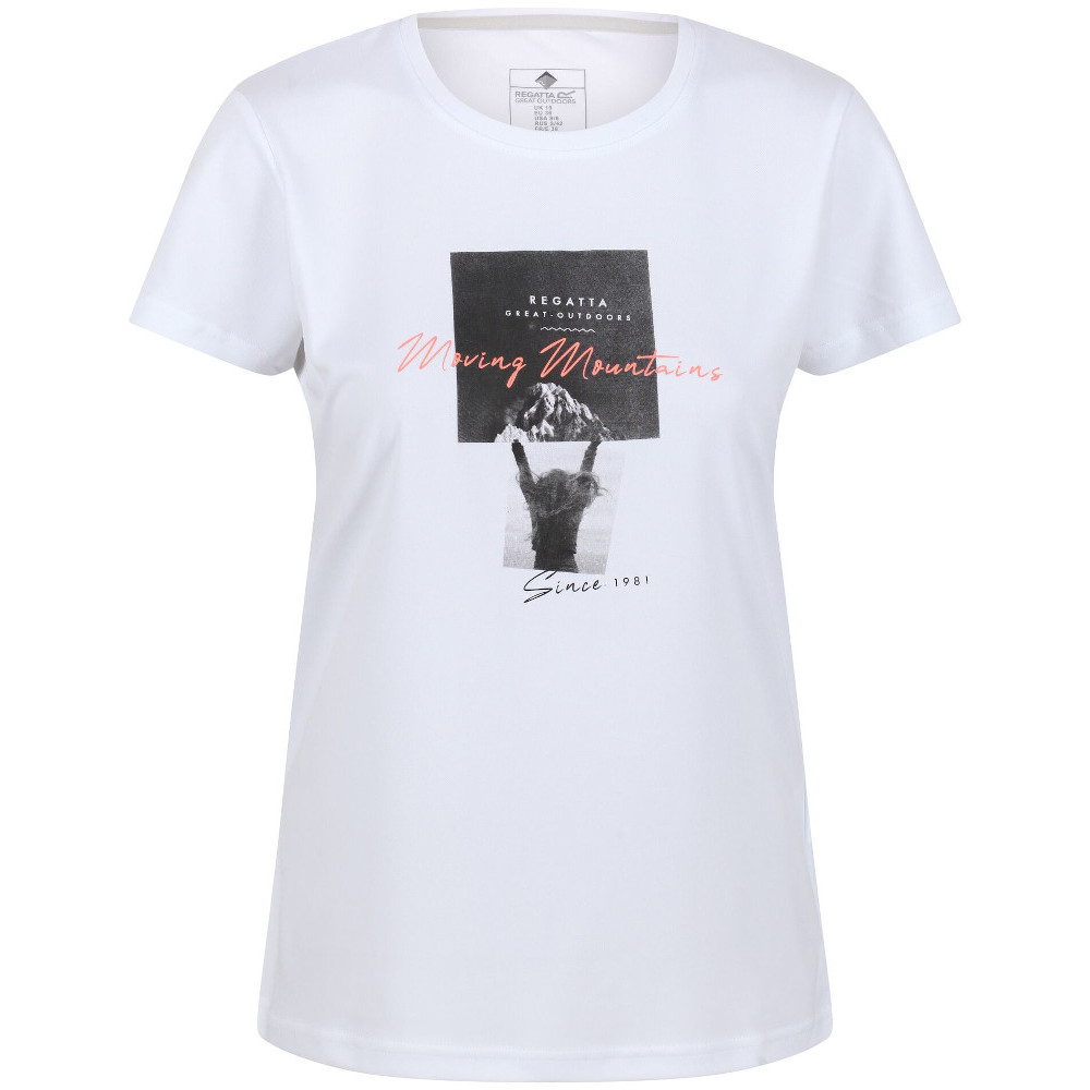 Regatta Womens Fingal VI Quick Drying Short Sleeve T Shirt 12 - Bust 36’ (92cm)