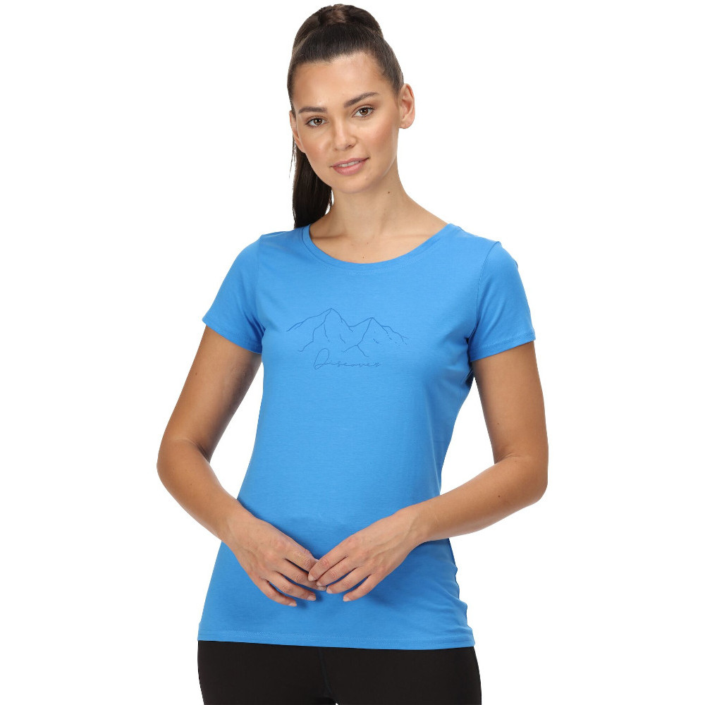 Regatta Womens Breezed II Coolweave Cotton Jersey T Shirt 14 - Bust 38’ (97cm)
