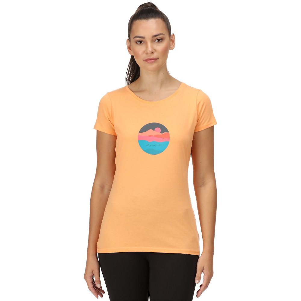 Regatta Womens Breezed II Coolweave Cotton Jersey T Shirt 18 - Bust 43’ (109cm)