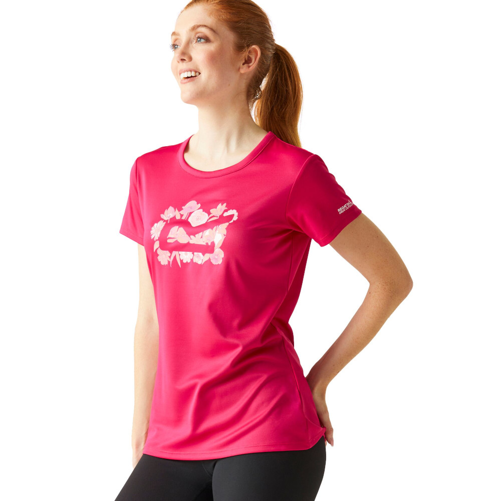 Regatta Womens Fingal VIII Quick Dry Short Sleeve T Shirt 22 - Bust 48’ (122cm)
