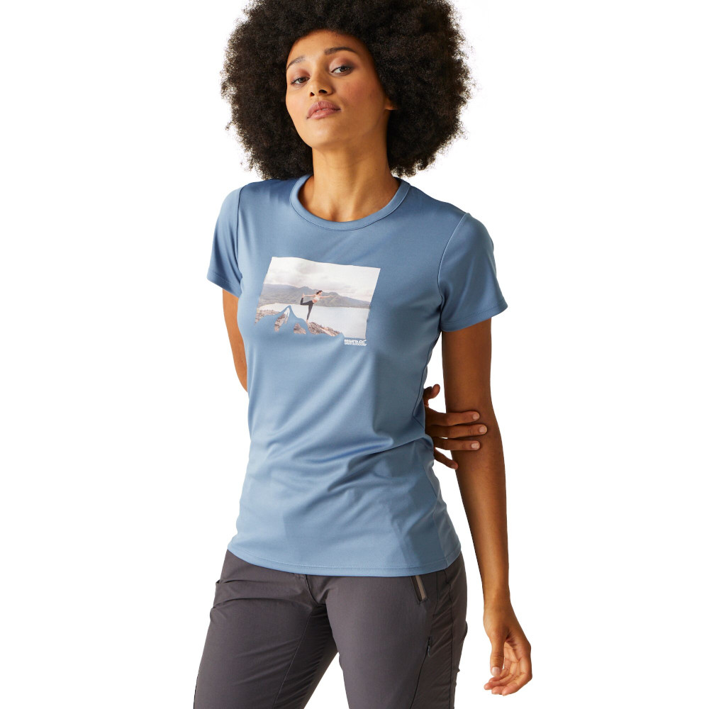 Regatta Womens Fingal VIII Quick Dry Short Sleeve T Shirt 26 - Bust 52’ (132cm)