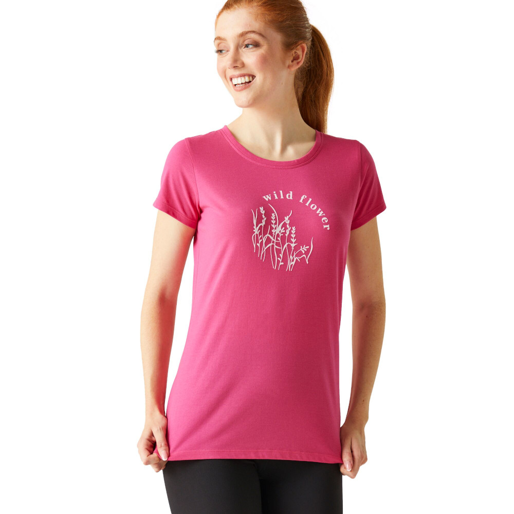 Regatta Womens Breezed IV Cotton Short Sleeve T Shirt 24 - Bust 50’ (127cm)