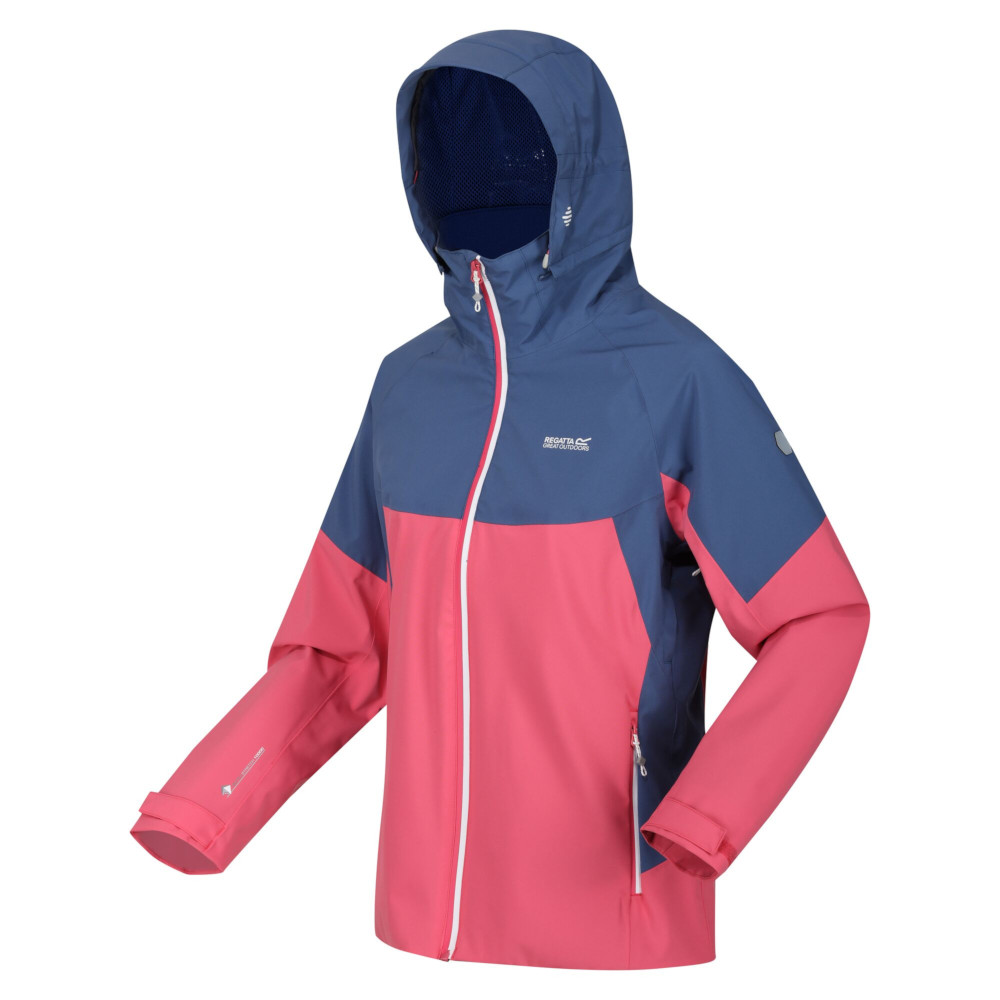 Regatta Womens Bosfield Hooded Waterproof Rain Jacket Coat 12 - Bust 36’ (92cm)
