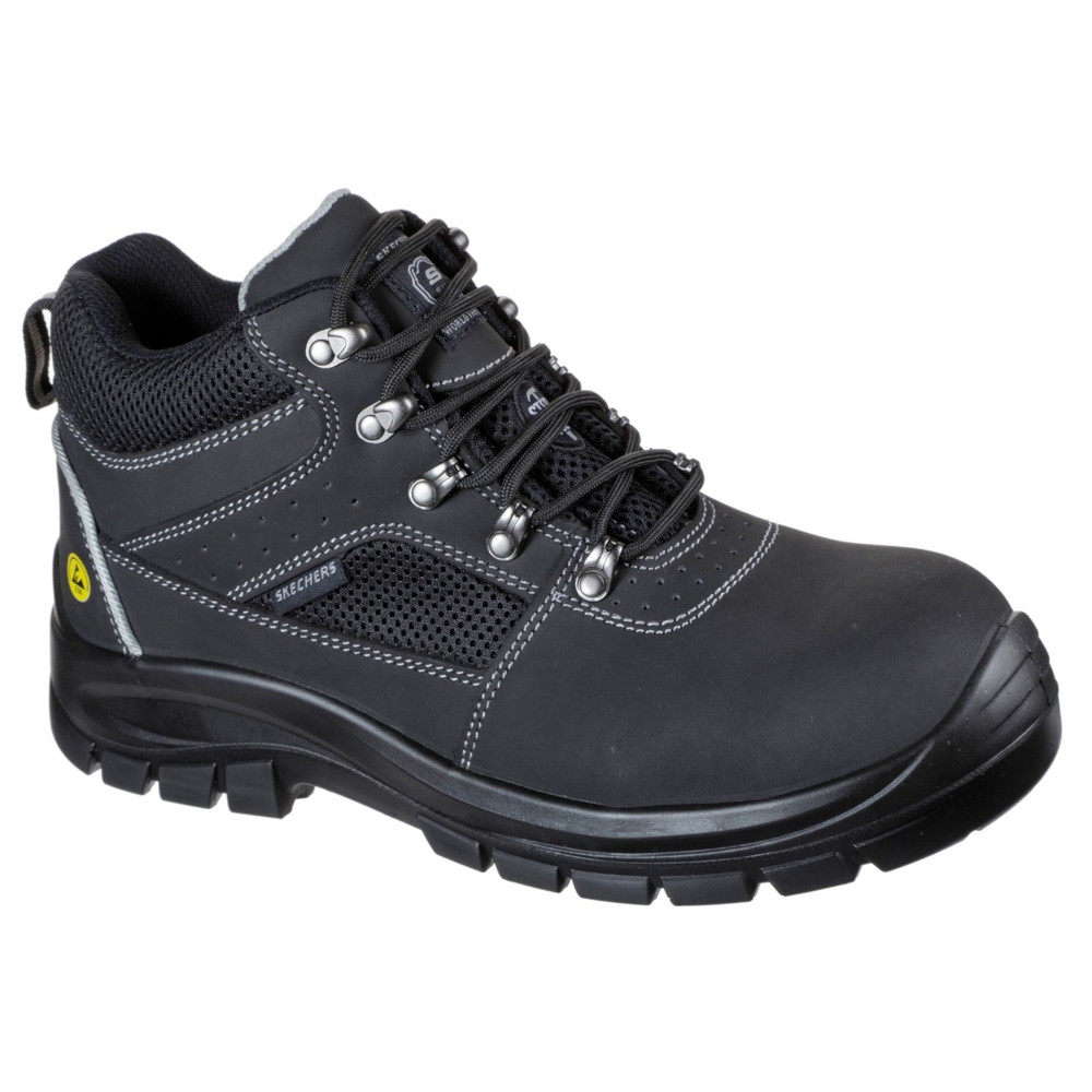 Skechers Mens Trophus Letic Memory Foam Leather Safety Boots UK Size 6 (EU 39.5)