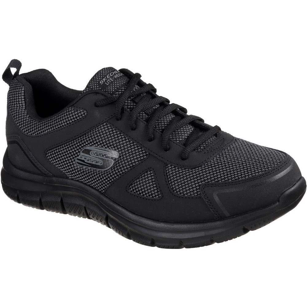 Skechers Mens Track Bucolo Leather Lace Up Sport Trainers UK Size 12 (EU 47.5)