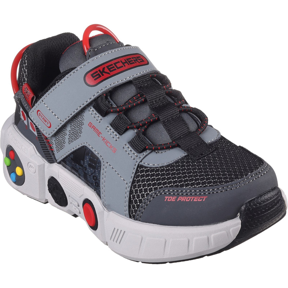 Skechers Boys Gametronix Mempry Foam Trainers Shoes UK Size 1.5 (EU 34)