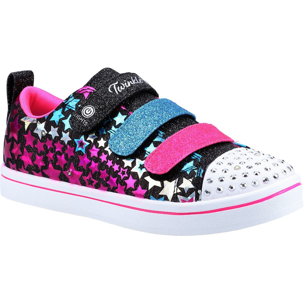 Skechers Girls Twinkle Toes Sparkle Rayz Star Blast Shoes UK Size 2 (EU 35)