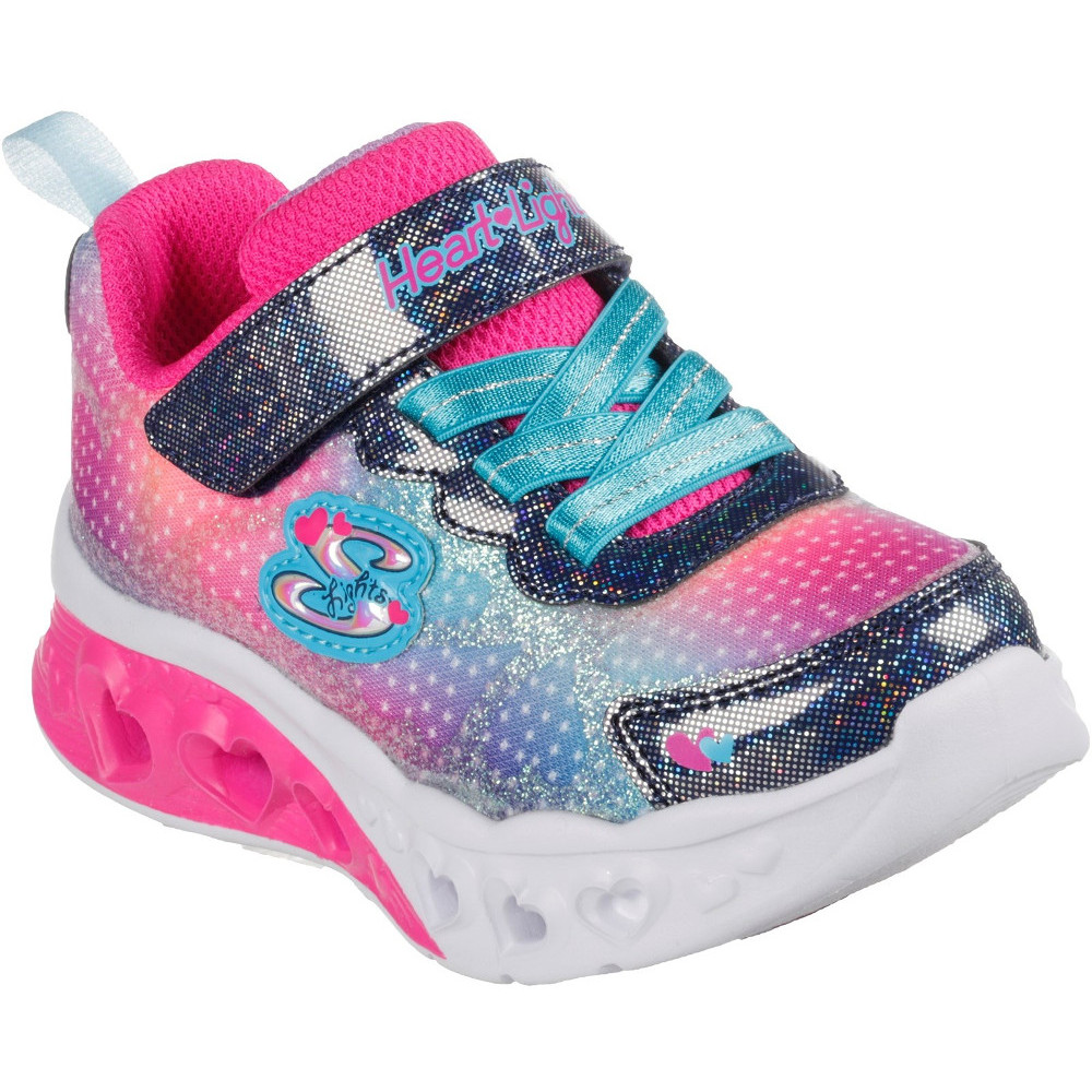 Skechers Girls Flutter Heart Lights Simply Love Trainers UK Size 5 (EU 22)