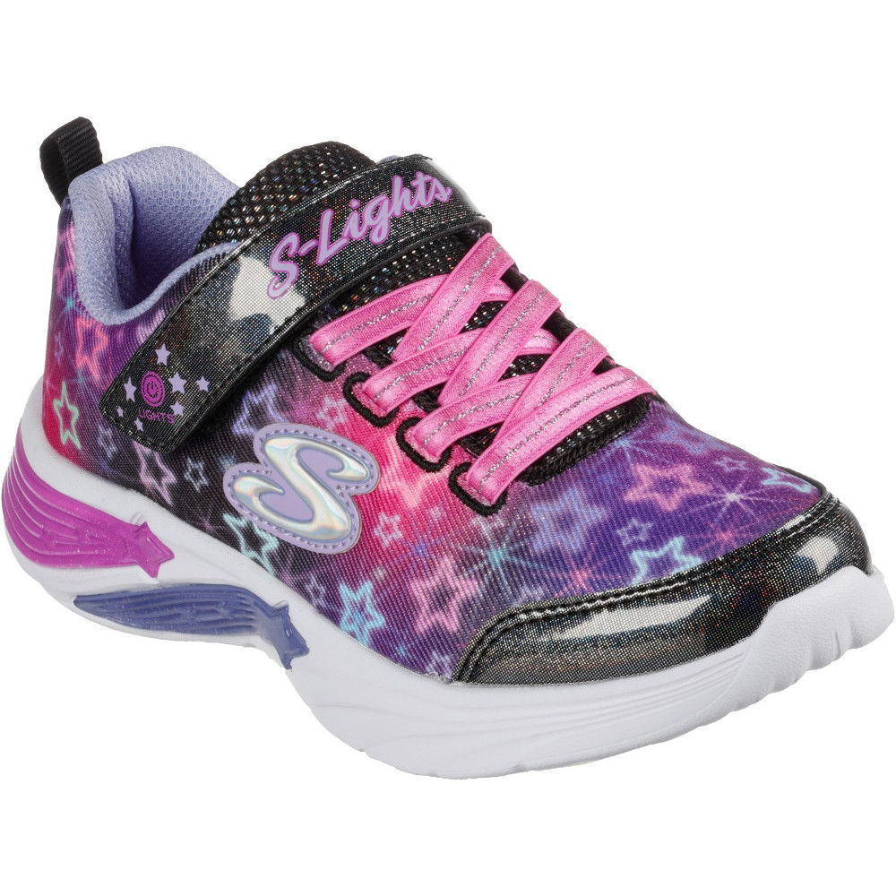 Skechers Girls Star Sparks Light Up Sporty Trainers Outdoor Look