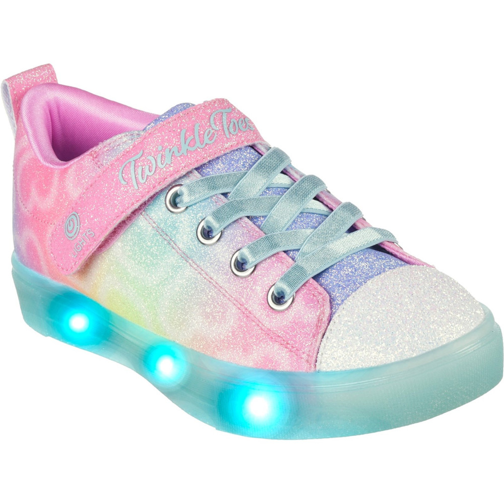 Skechers Girls Twinkle Sparks Ice Dreamsicle Trainers UK Size 13 (EU 32)