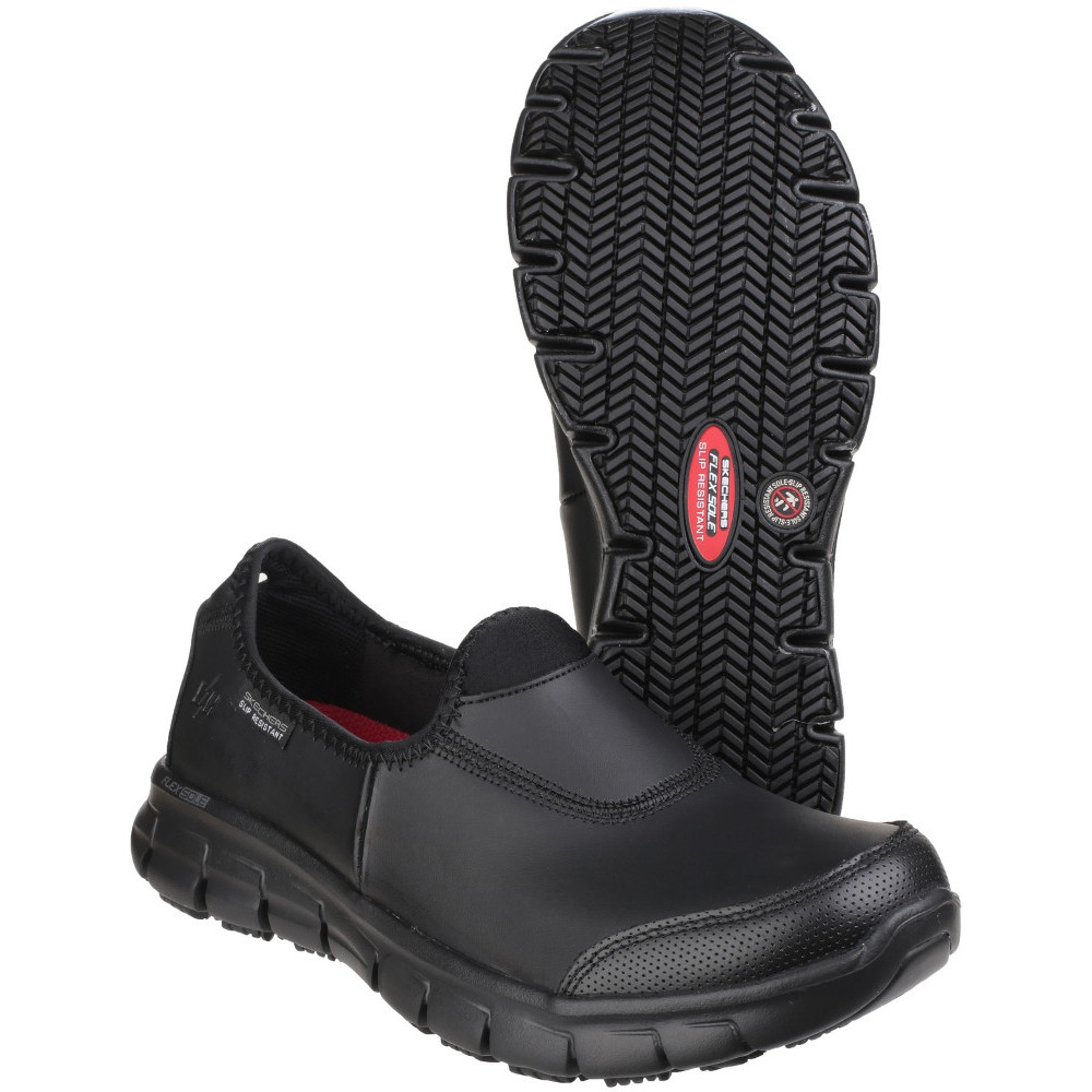 Skechers Womens/Ladies Sure Track Slip Resistant Slip on Work Safety Shoes  UK Size 8 (EU 41)