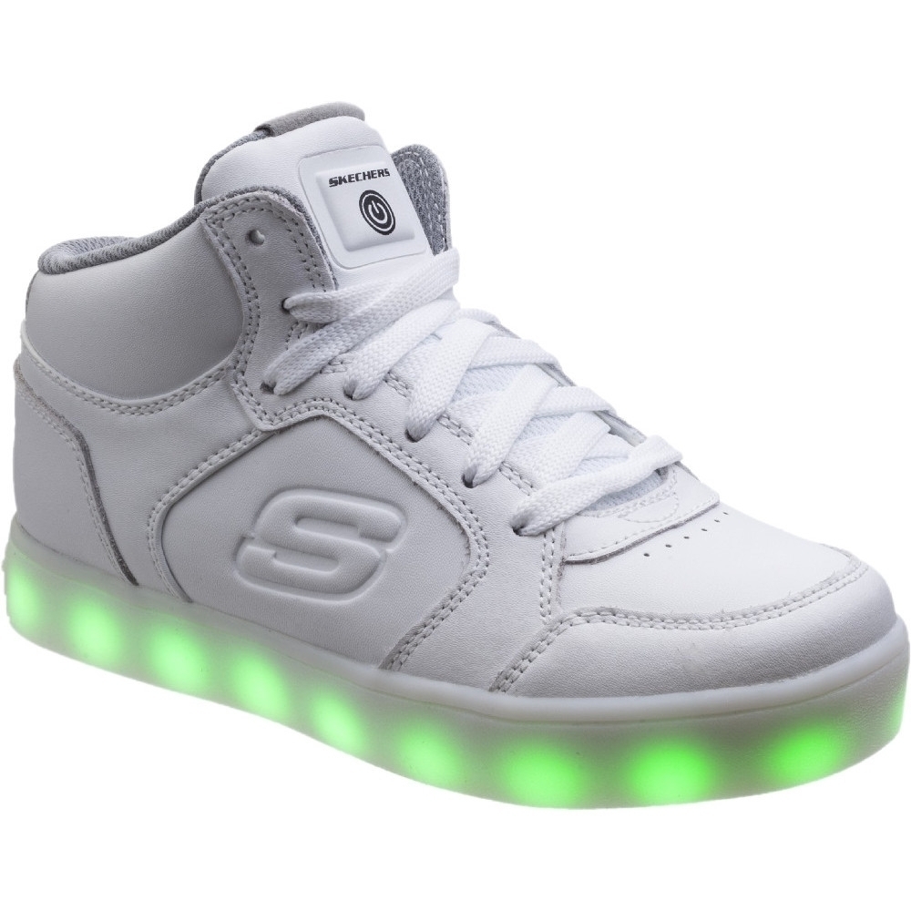 white skechers light up shoes