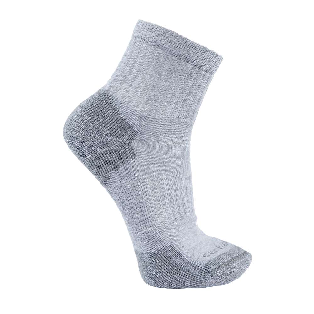 Carhartt Mens Cotton Blend 3 Pack Quarter Socks Large - UK 8-10.5, EU 42.5-45.5, US 9-11.5