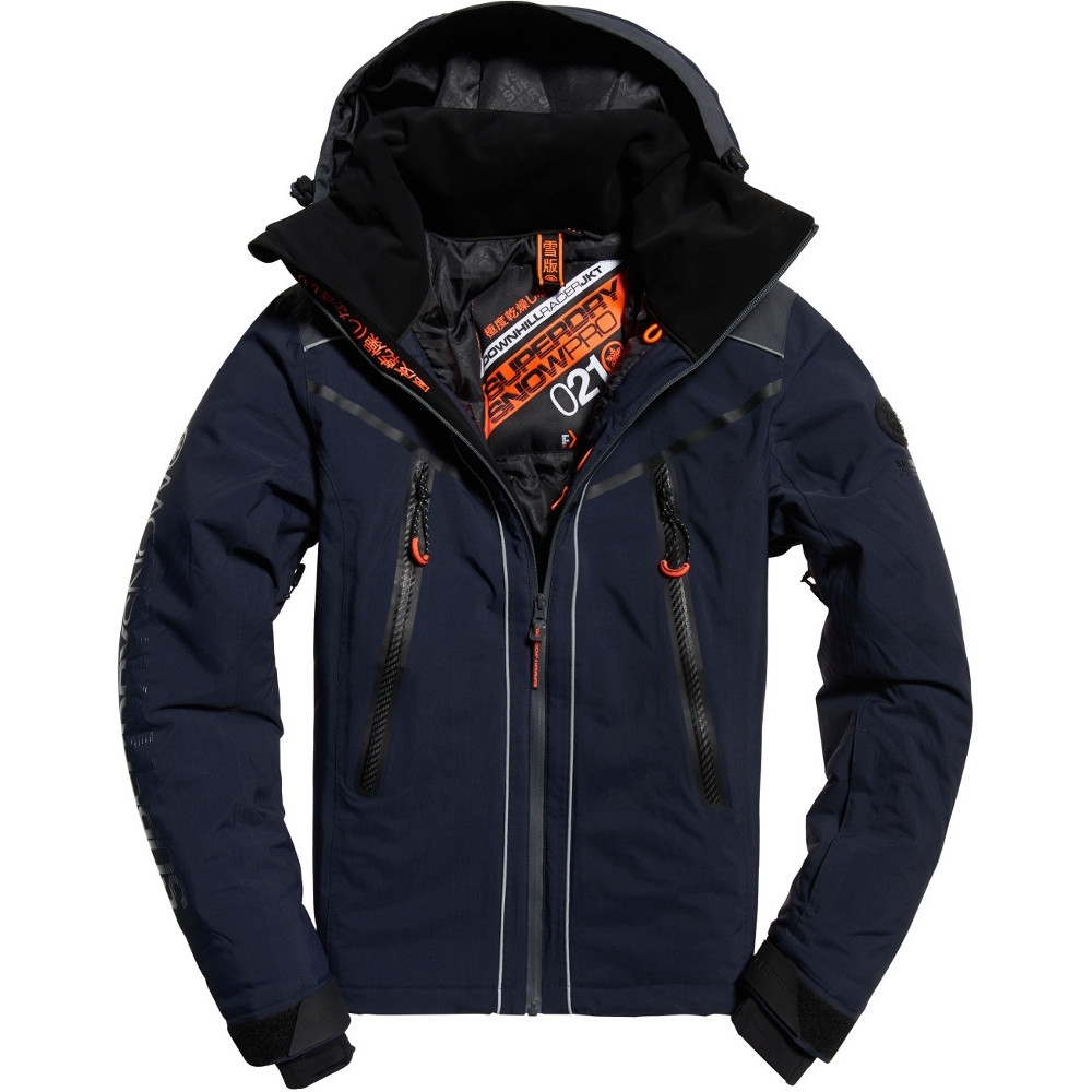 Superdry Mens Downhill Racer Padded Waterproof Ski Jacket Extra Small- Chest 34’ (86cm)