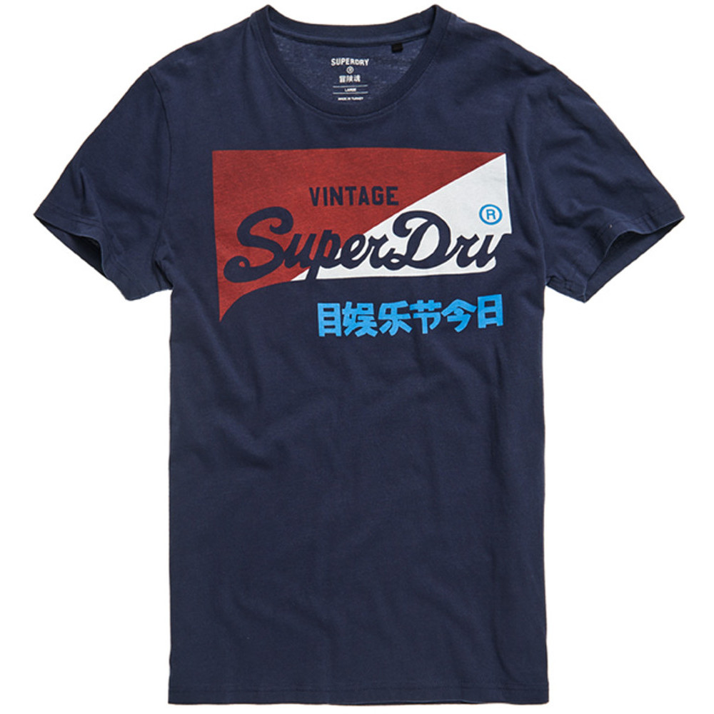 Superdry Mens Vintage Logo Organic Cotton Primary T Shirt Small- Chest 36' (91cm)