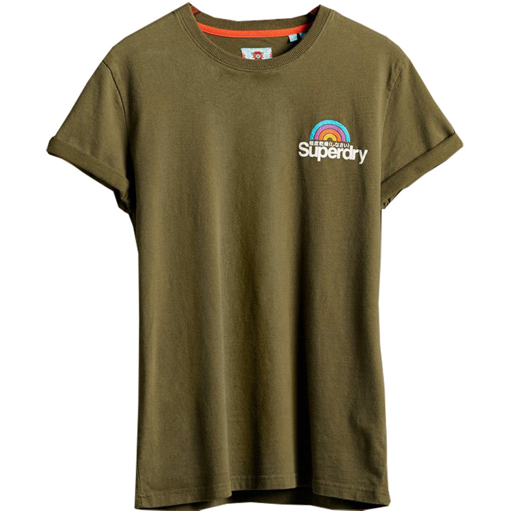Superdry Mens Classic Logo Woodstock Crew Neck T Shirt Small- Chest 36' (91cm)