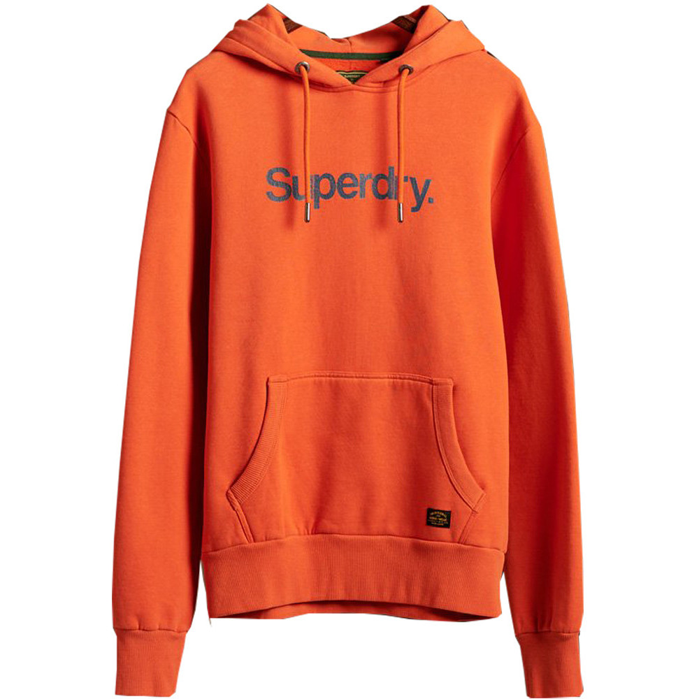 Superdry Mens Classic Logo Canvas Sweater Hoodie Extra Small- Chest 34' (86cm)