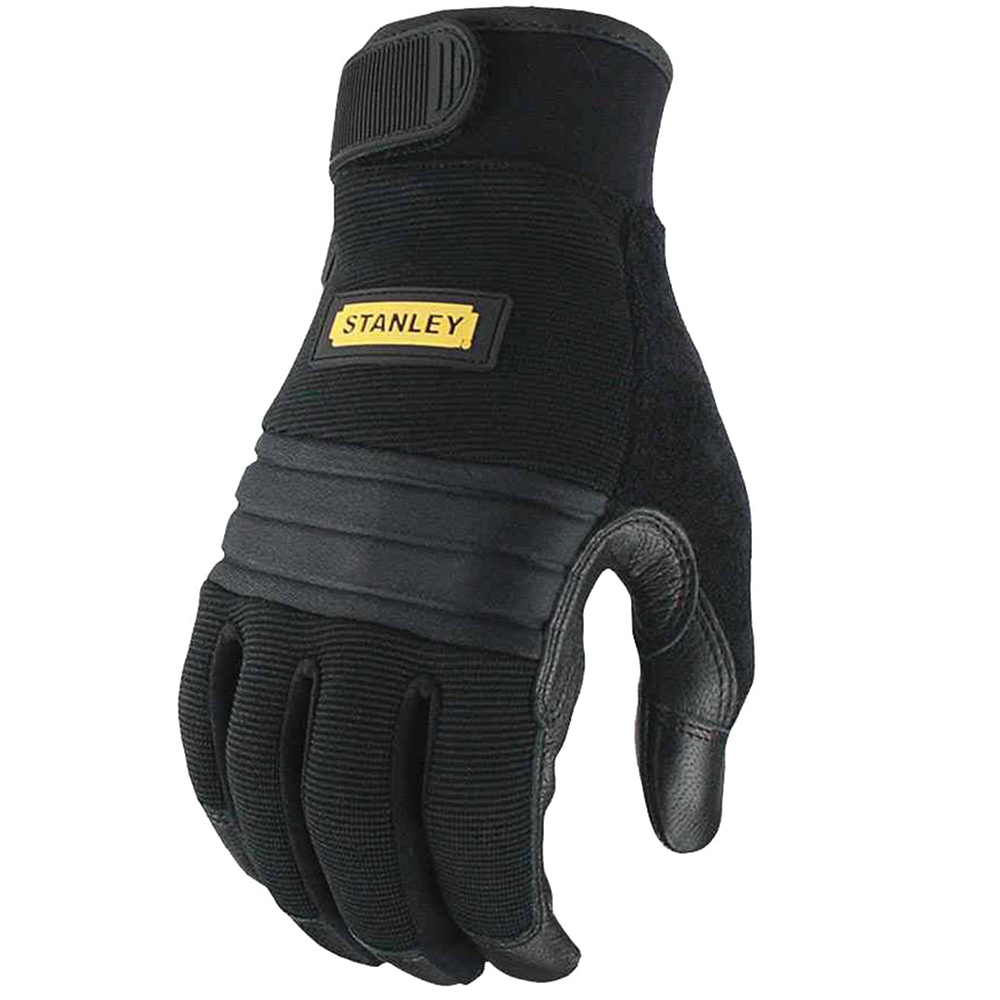 Product image of Stanley Mens Vibration Reduction Oil Resistant Work Gloves Large