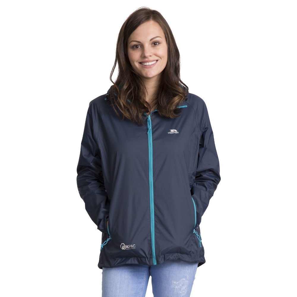 Trespass Womens/Ladies Qikpac Waterproof Breathable Windproof Jacket XXS - Bust 31’ (78cm)