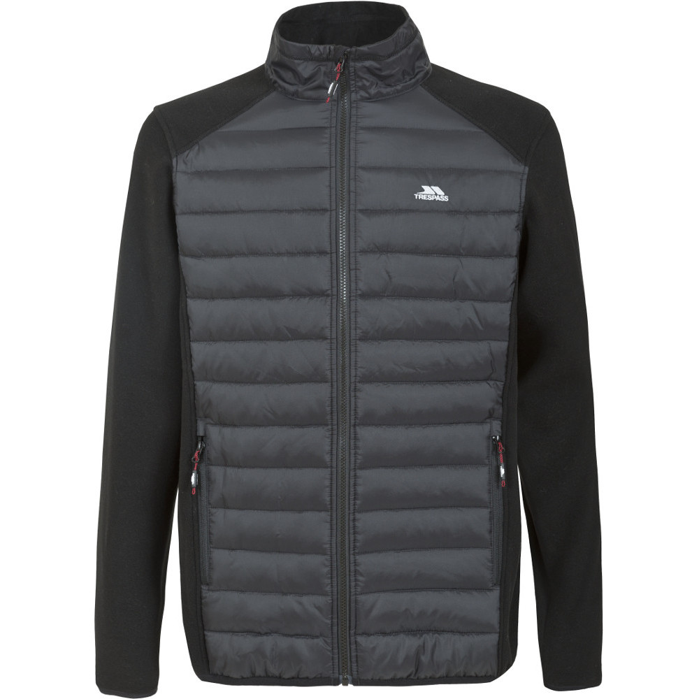 Trespass Mens Saunter Full Zip Knitted Polyester Fleece Jacket S- Chest 35-37’ (89-94cm)