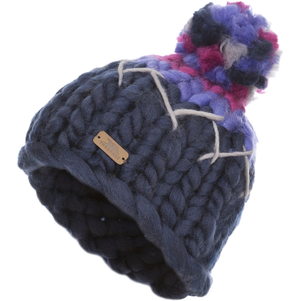 Trespass Boys & Girls Ellery Knitted Acrylic Pom Pom Beanie Hat 5-7 Years