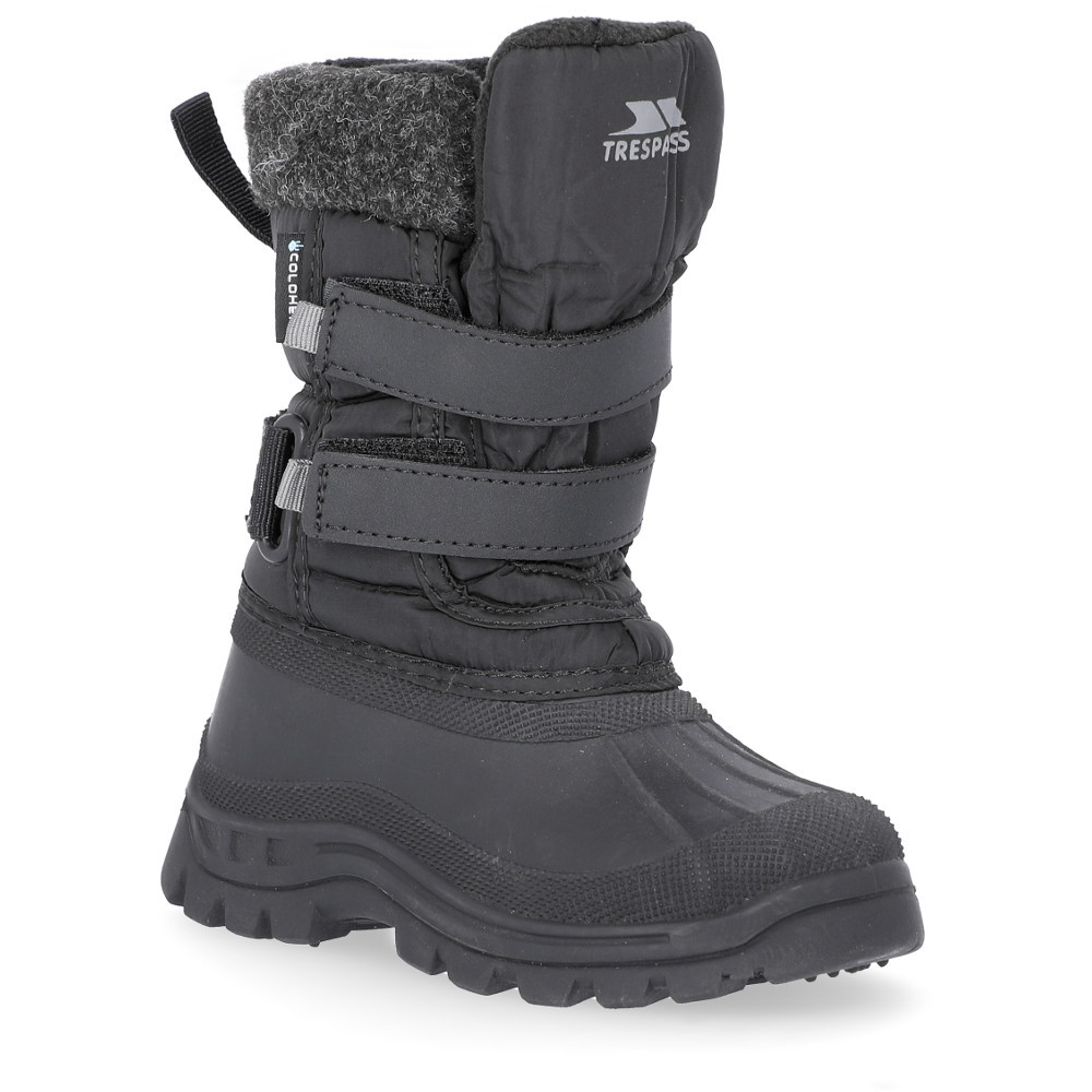 Trespass Boys Strachan II Insulated Waterproof Fleece Lined Snow Boots UK Size 2 (EU 34, US 3)